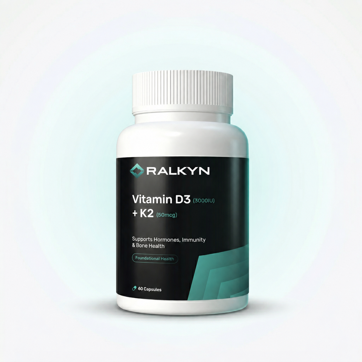Vitamin D3 3000IU + K2 50mcg – 60 capsules